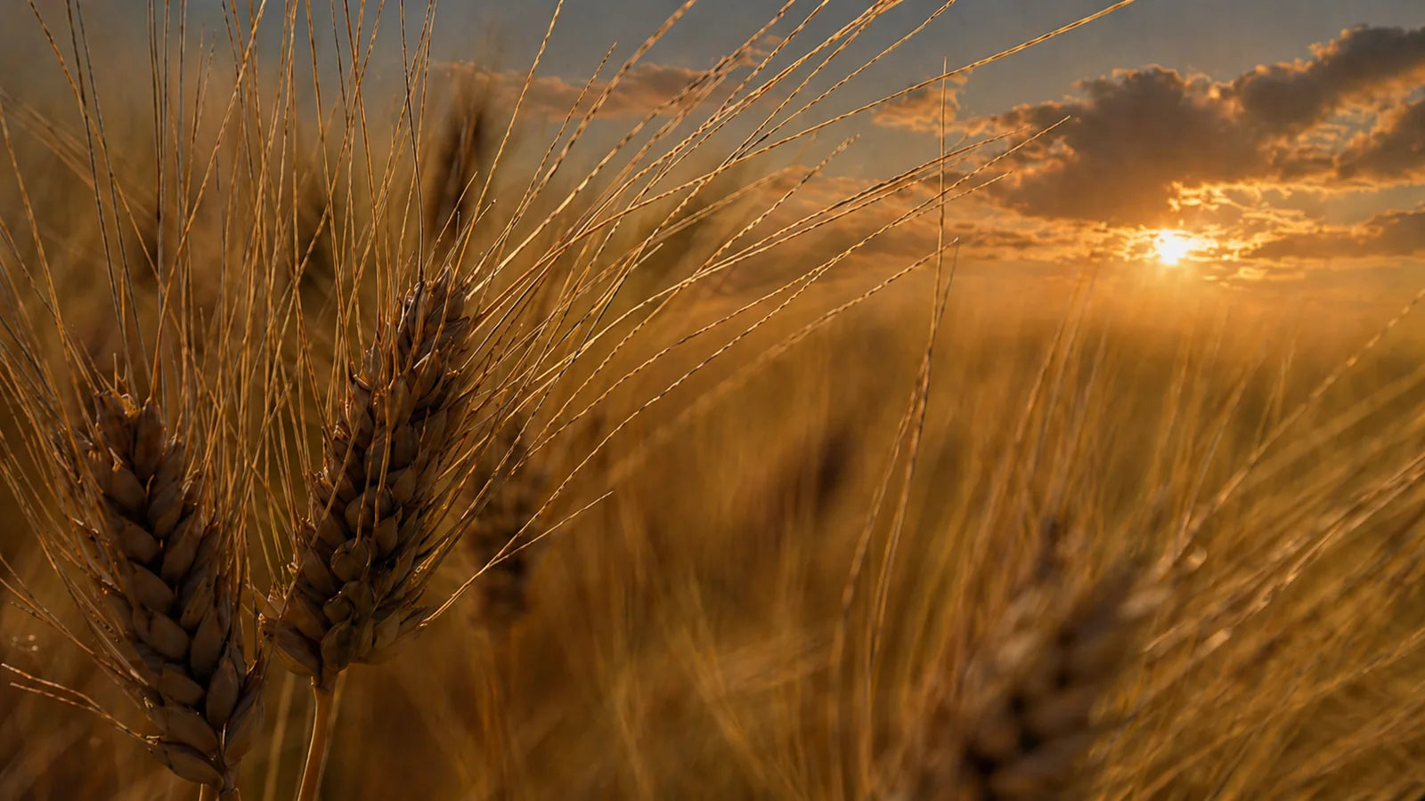 Campo di grano antico utilizzato per farine da panificazione artigianale