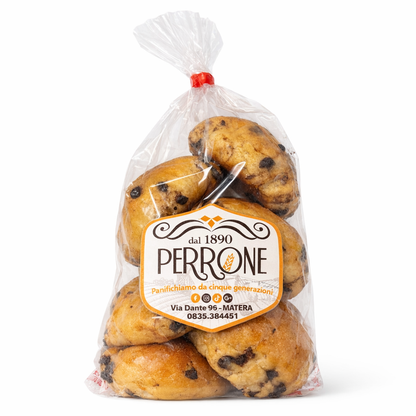 Chocolate chip brioche bun