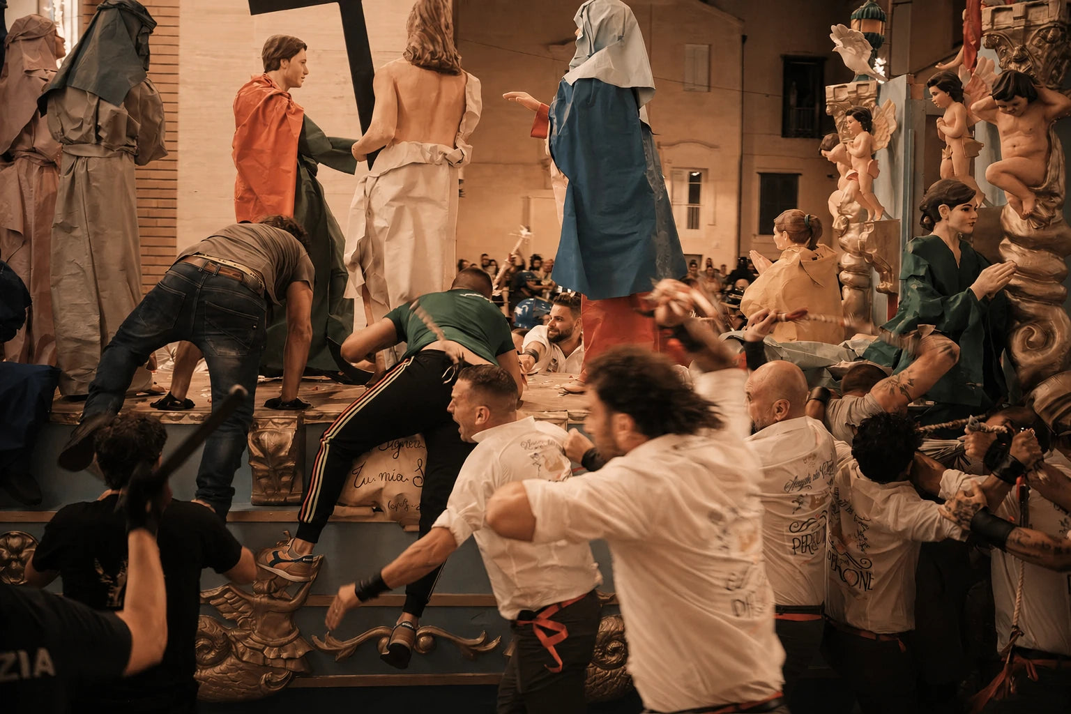 strazzo del carro Festa della Bruna